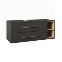 DOLNÍ SKŘÍŇKA POD DŘEZ Beatrice, Antracit/Sonoma, 100 x 40 cm se 2 zásuvkami - Sonoma dub/antracitová, kompozitní dřevo (100/40/40cm) - Vicco
