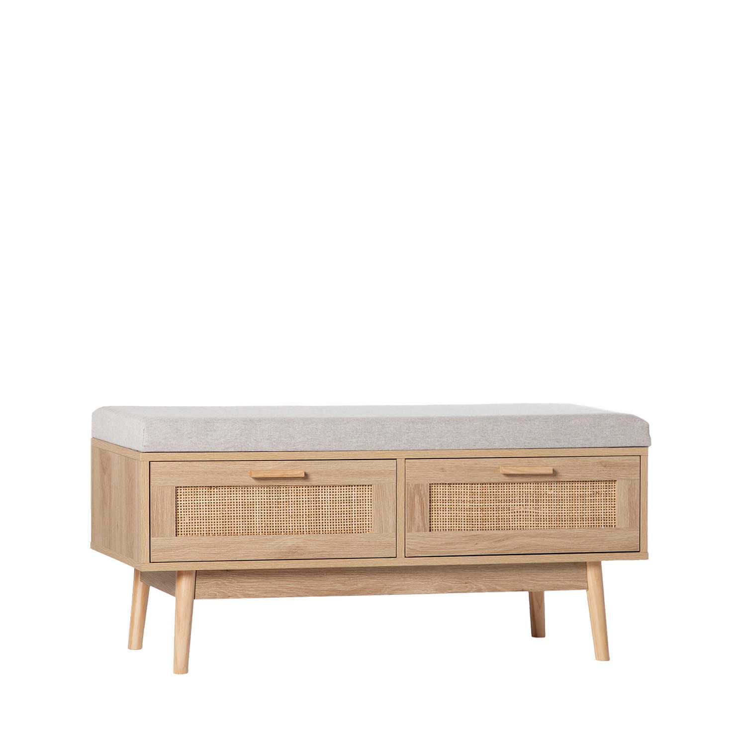 SITZBANK Tahiti Natürlich 100 cm x 50 cm - Naturfarben, Holzwerkstoff (100/50/38cm) - Klast Home