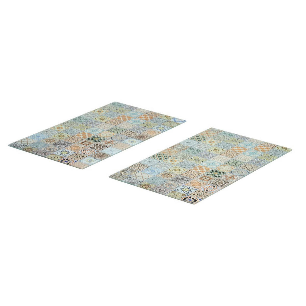 GLASPLATTEN für Herd Mozaika 52/30 cm - Multicolor, Glas (30/52cm) - ZELLER