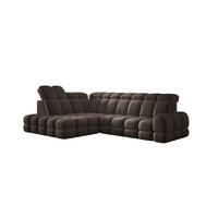 ECKSOFA TOLLO Salvador-stoff L-form 302x217x105 cm grau - Hellgrau, Holz/Textil (302/217cm) - DomoHome