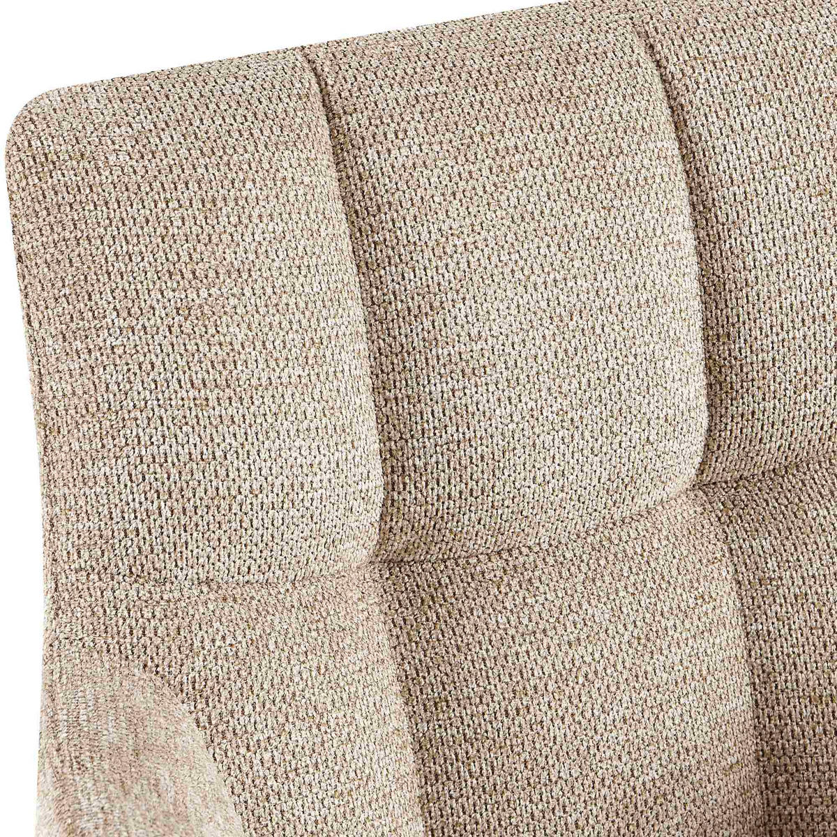 ARMLEHNENSTUHL 2er Set Stoff Hellbraun - Hellbraun/Schwarz, Textil/Metall (59/87/59cm) - CLP