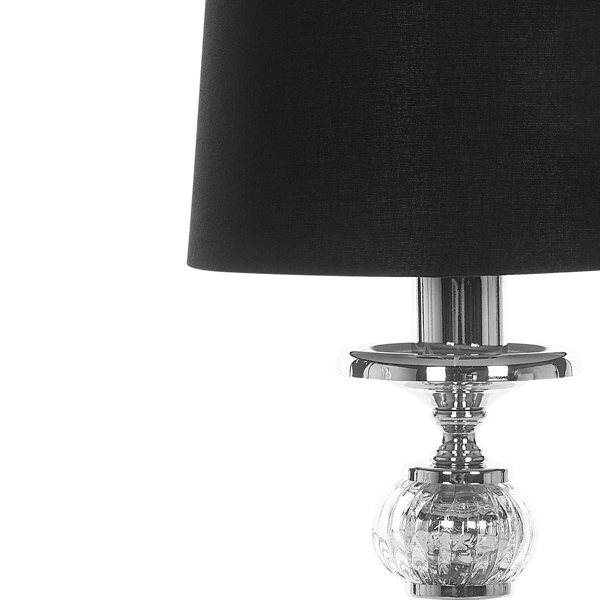 TISCHLAMPE Kubena 18/18/62 cm - Schwarz, Keramik (18/18/56cm) - Beliani