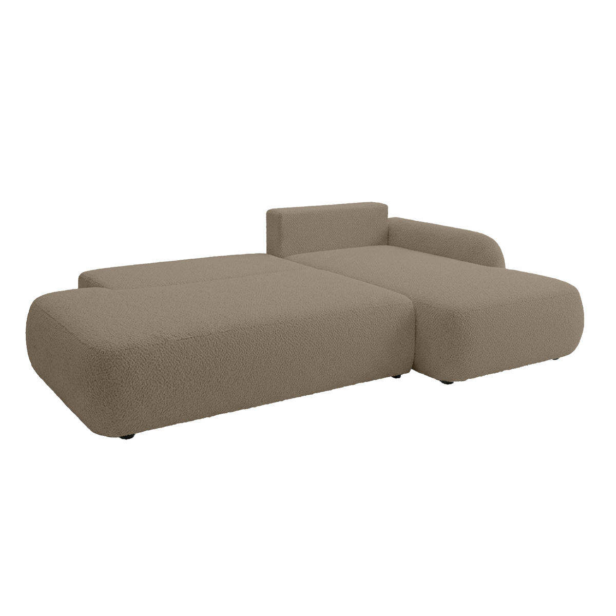 ECKSOFA Munduk I mit Schlaffunktion, Beige - Beige, Textil (302/184cm) - Fedve