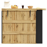 ESSTISCH 138-220/39/105 cm ausziehbar mit 2 Schubladen, Weinregal und offenen Fächern, Holzfarben - Naturfarben, Holzwerkstoff (138/39/105cm) - Redom