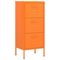 LAGERSCHRANK Orange 42,5/35/101,5 Cm Stahl - Orange, Metall (42.5/101.5/35cm) - vidaXL