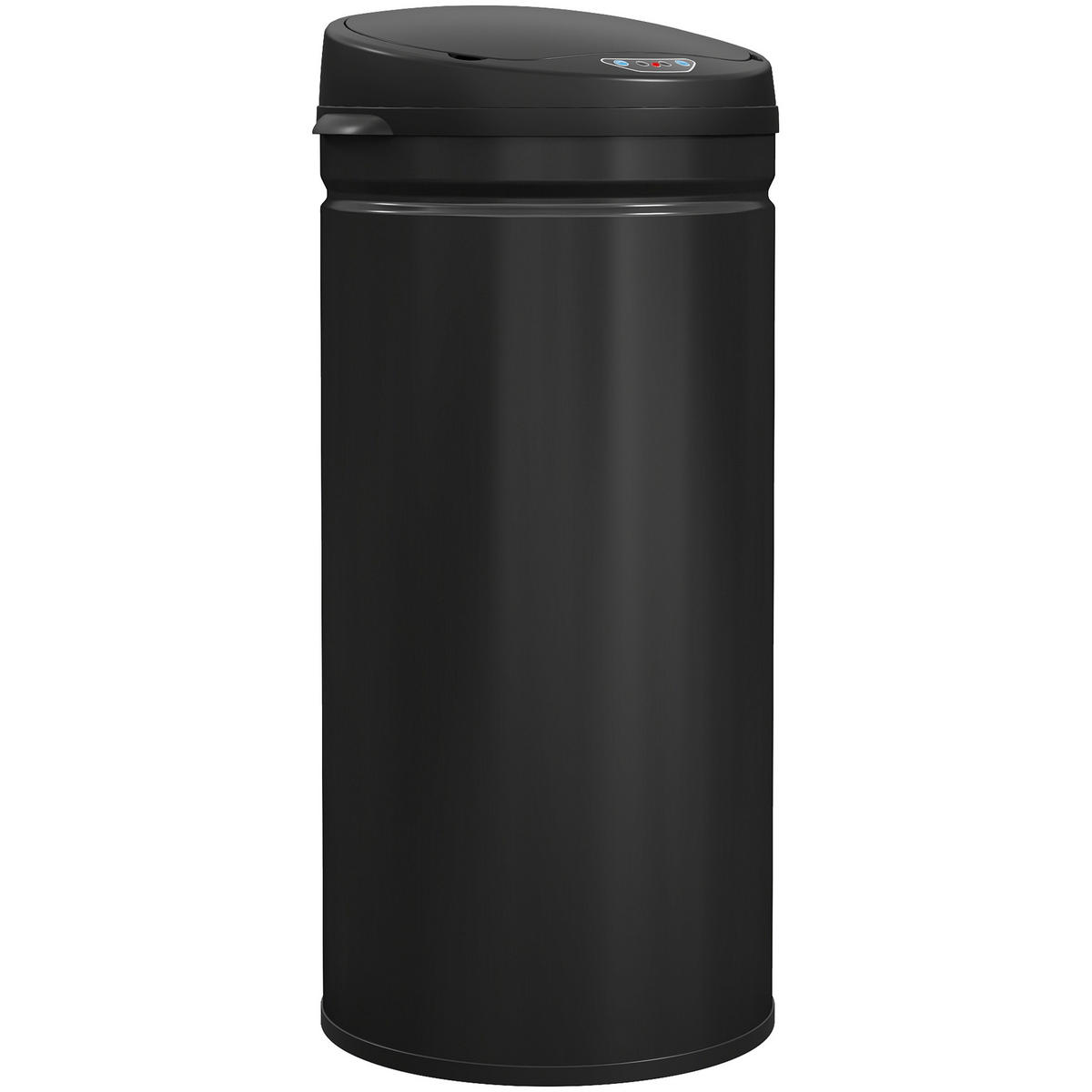 MÜLLEIMER mit Sensor 42L Edelstahl Automatischer Mülleimer mit Soft-Close-Deckel - Schwarz, Metall (30.5/68/30.5cm) - HOMCOM