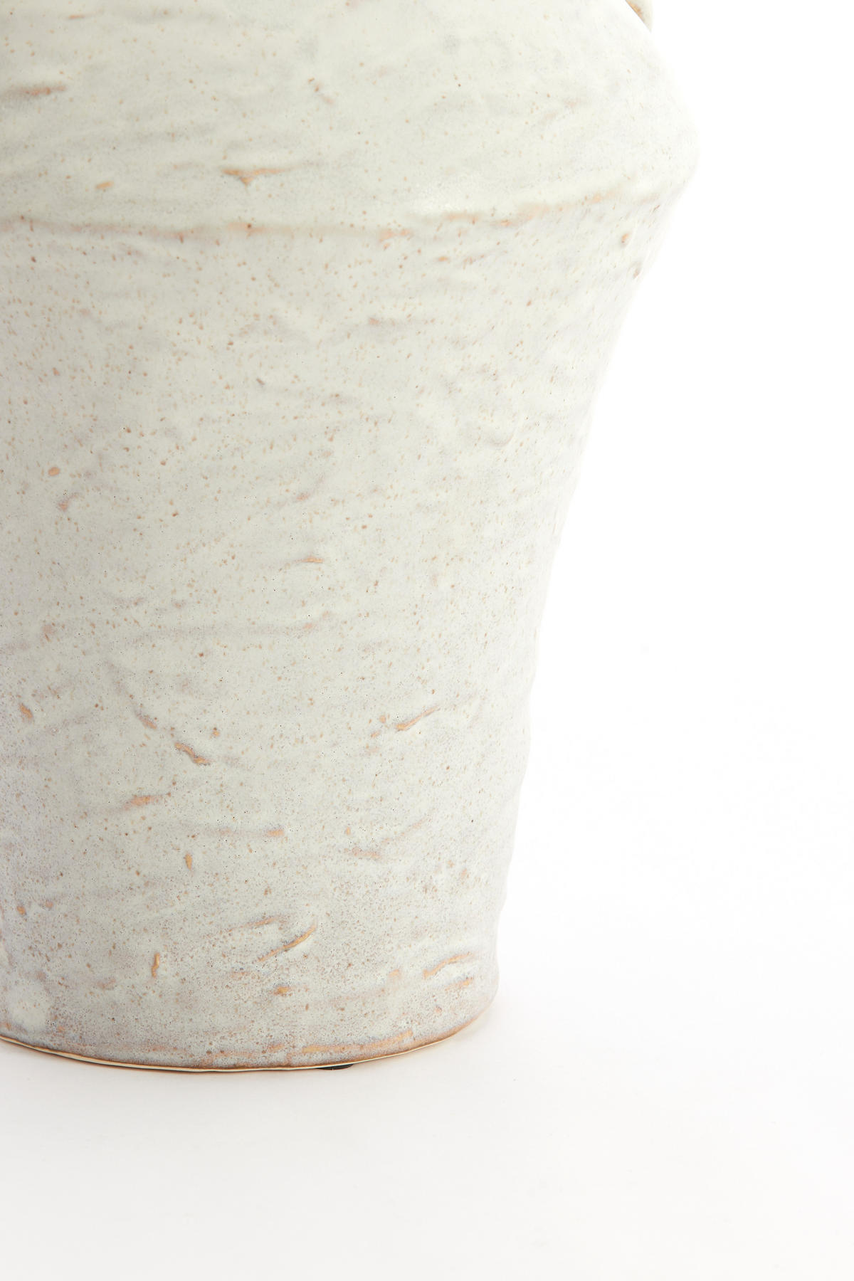 VAZE Volca Weiß 24/20.5/28 cm - Weiß, Keramik (28cm) - Light & Living