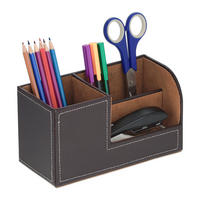 SCHREIBTISCH-ORGANIZER - Multicolor, Holzwerkstoff/Kunststoff (9.5/20/11cm) - Relaxdays