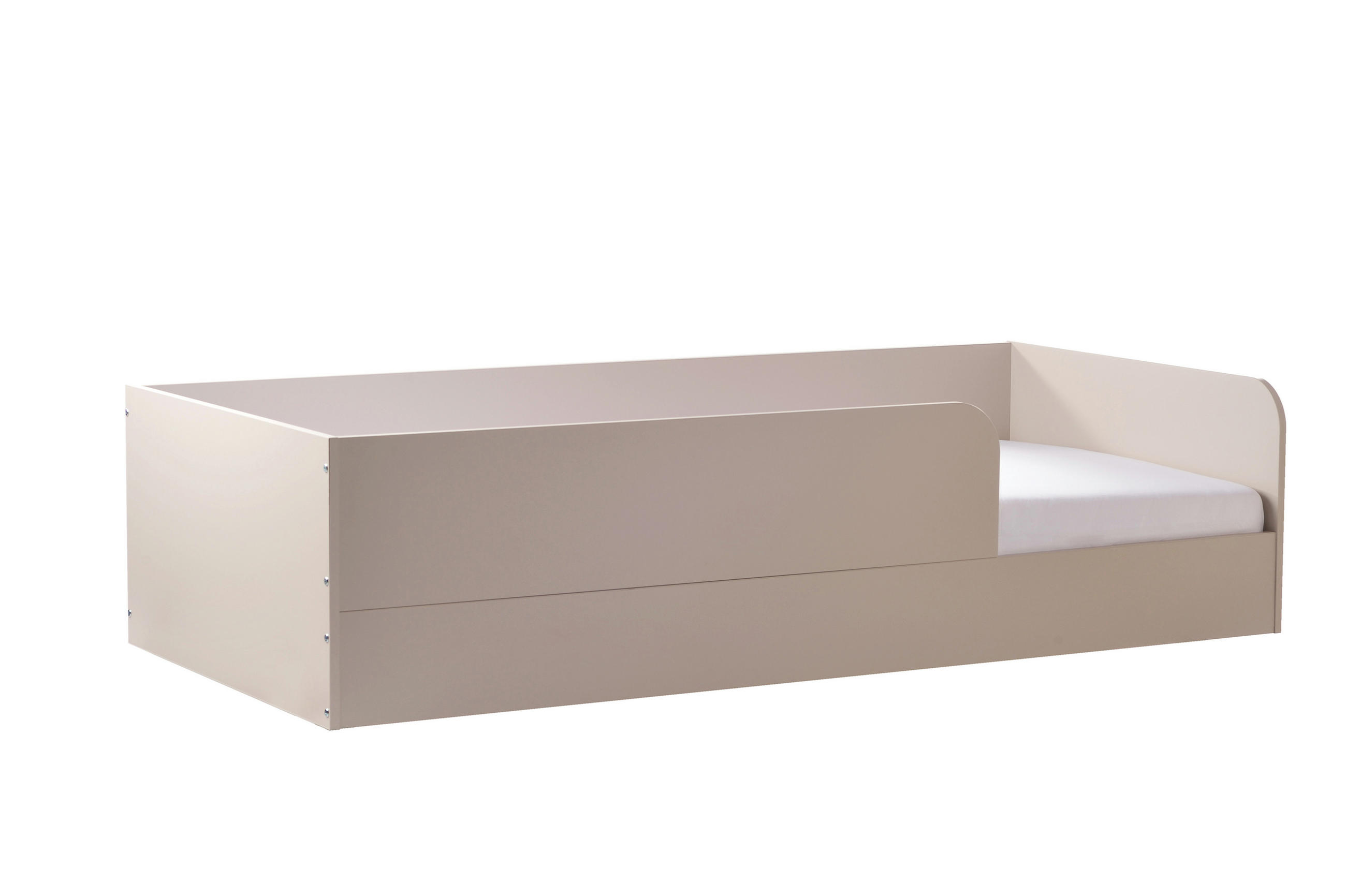 BODENBETT Essentials 90x200cm Cashmere - Hellbraun, Holzwerkstoff (90/200cm) - arthur berndt