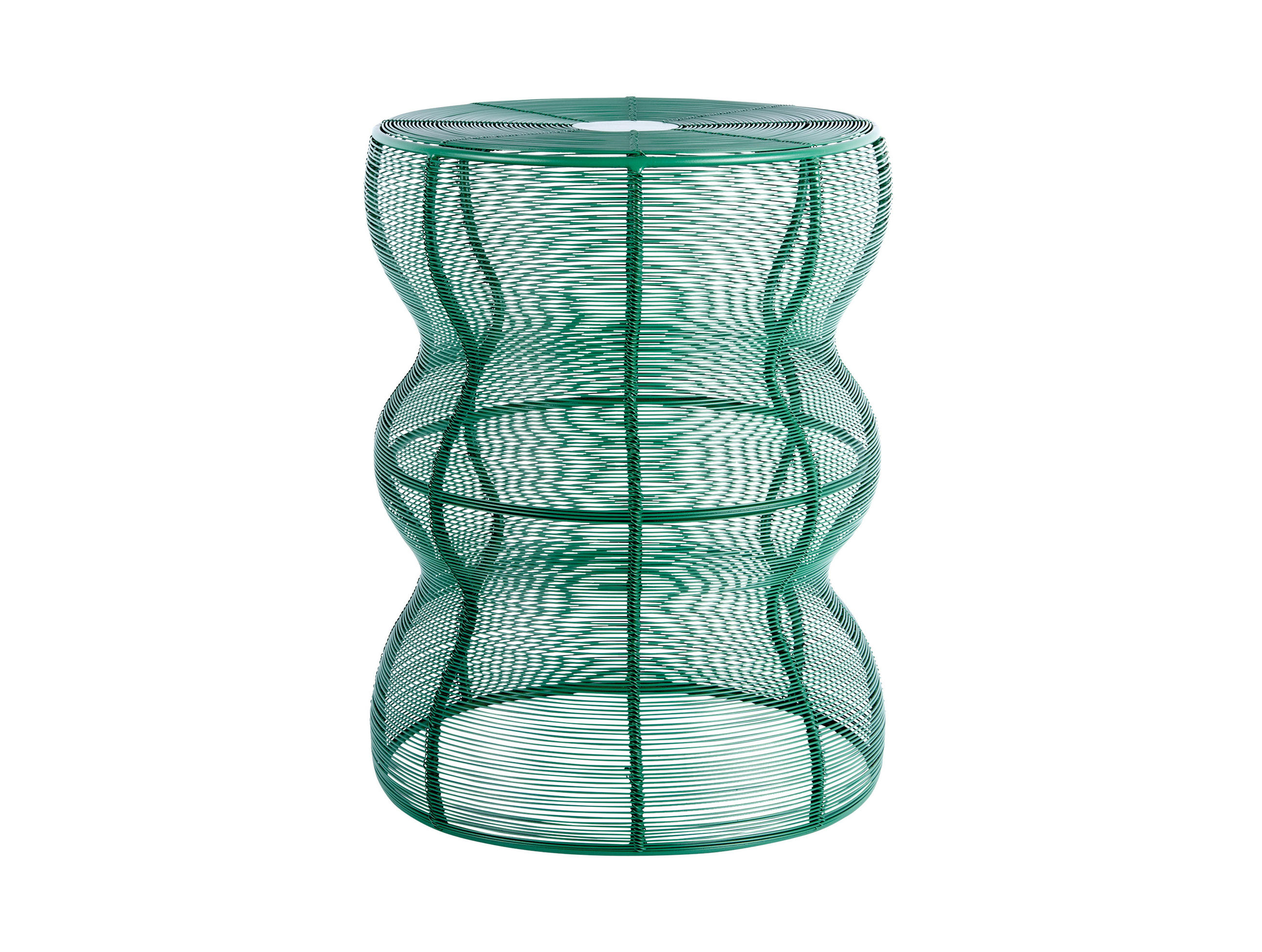 BEISTELLTISCH Cuerda Onda - Grün - 30/30/41 cm - Grün, Metall (30/30/41cm) - Leitmotiv