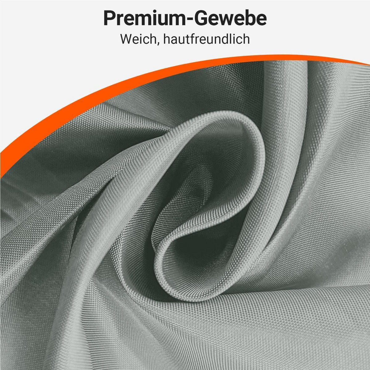 DUSCHVORHANG Grau 300 x 180 cm Wasserabweisend Beschwerter Saum Waschbar Polyester - Grau, Textil (300/180cm)