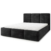 POLSTERBETT MORENA LM 160x200 cm mit Bettkästen - Schwarz - Schwarz, Holz (160/200cm) - MASSENO