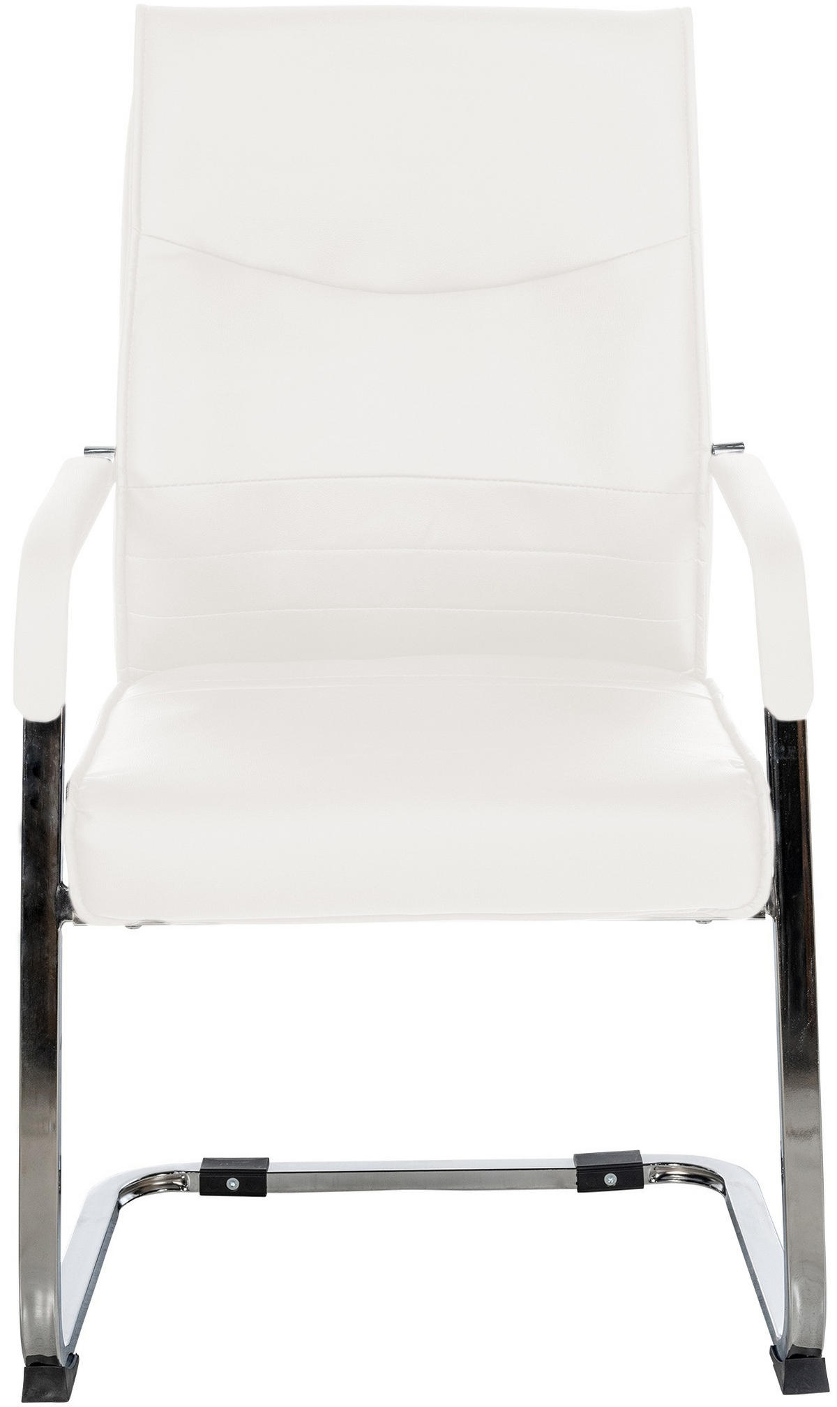 SCHWINGSTUHL 2er Set Lederlook Weiß - Weiß, Textil/Metall (55/88/60cm) - CLP