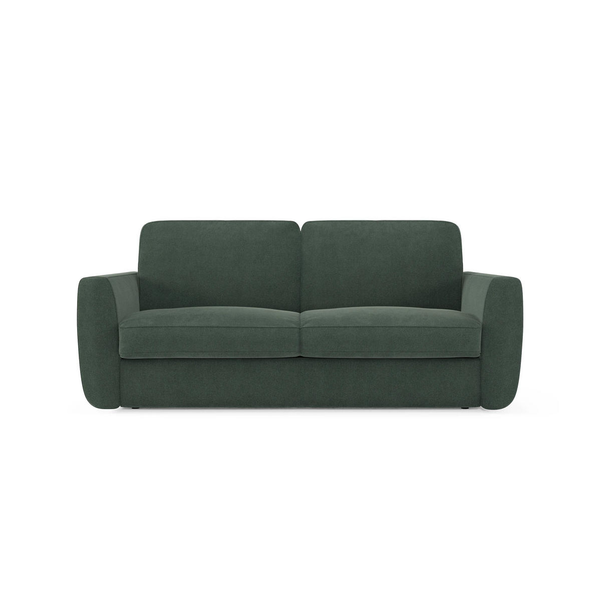 SCHLAFSOFA Leonida - Grün, Metall (222/92/98cm) - Divani.store