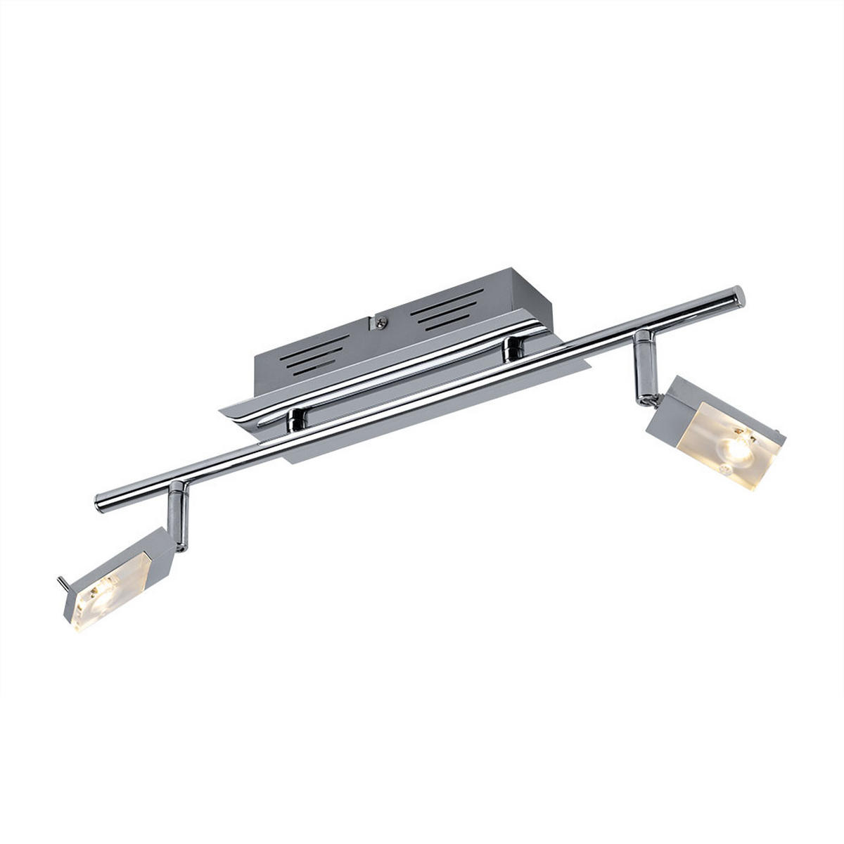 LED DECKENLEUCHTE HAJO Metall Silber - Silberfarben, Metall (44.5/17/17cm) - Brilliant