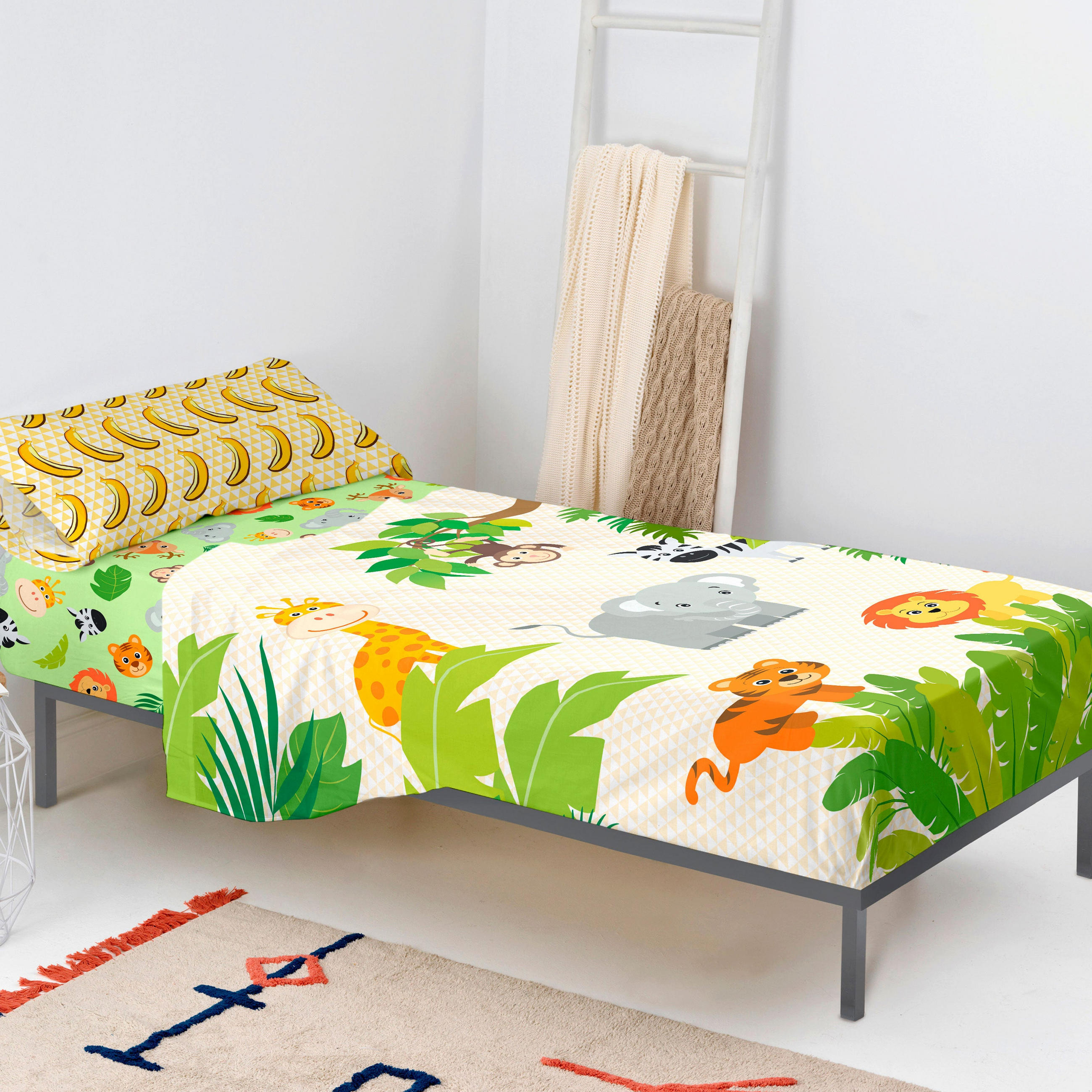BETTWÄSCHE 2er-Set teiliges wild 180x270 cm mehrfarbig - Multicolor, Textil (180/270cm) - Happy Friday