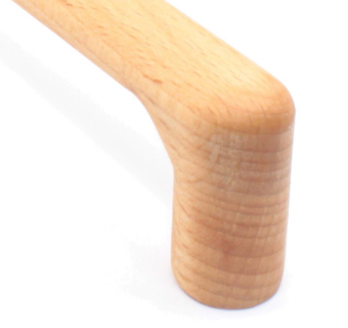 MÖBELGRIFF BA 160mm, Holzgriff Möbel, Küchengriff Buche massiv - Braun, Holz (1.4/2.8/17.4cm)