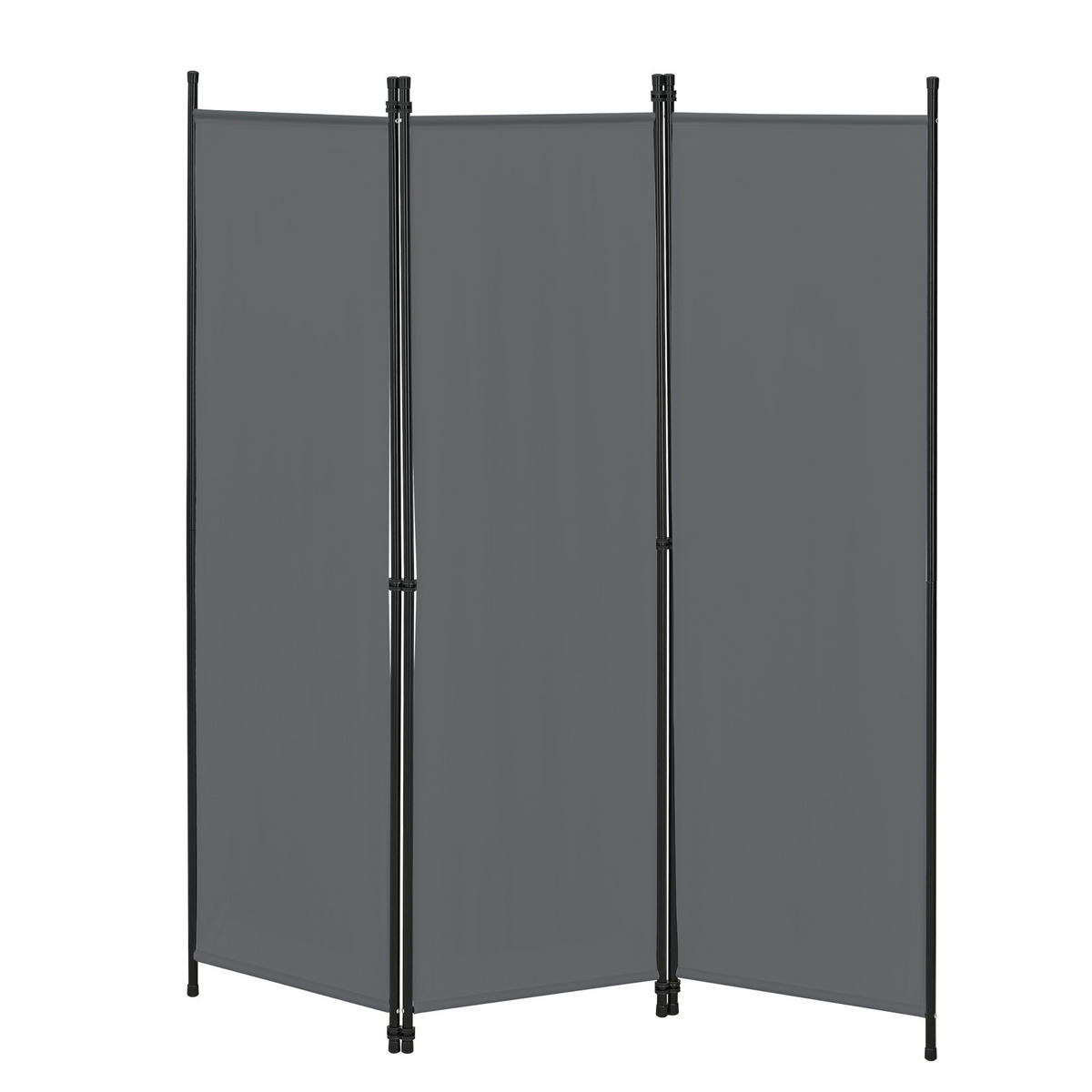 SICHTSCHUTZ Huesca - Dunkelgrau, Textil/Metall (150/2cm) - [en.casa]