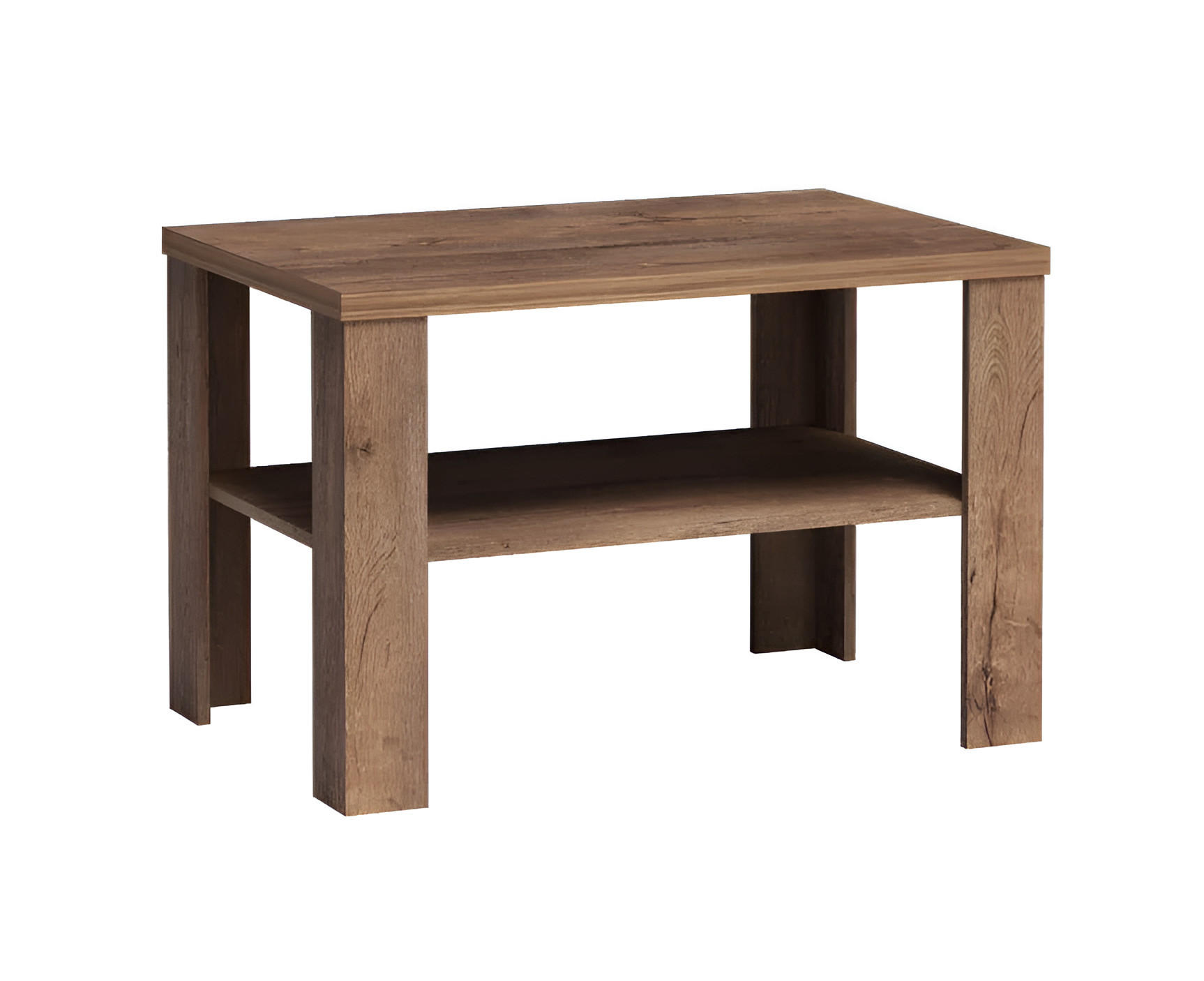 Meblini Couchtisch Dunkelbraun 90x59x60 cm