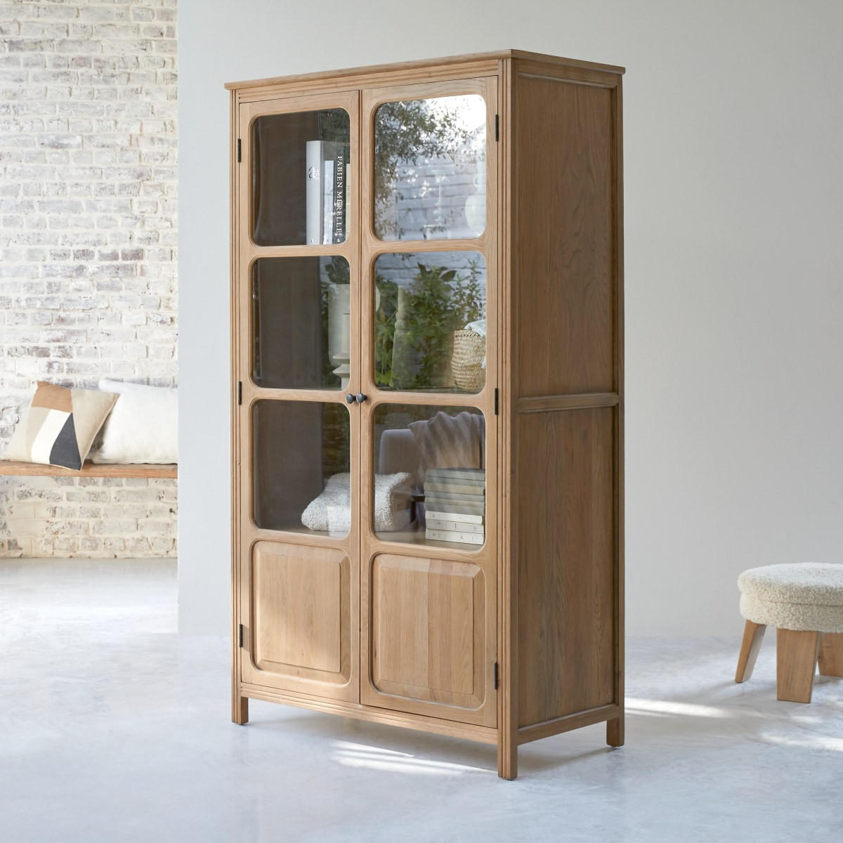 SCHRANK Marthe Natur aus Eiche - Naturfarben, Holz (102/182/51cm) - Tikamoon