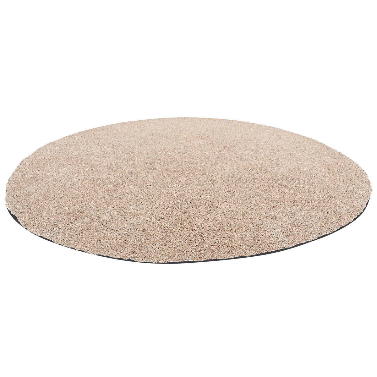 SHAGGY-TEPPICH Demre 140/140 cm - Beige, Kunststoff (140/140cm) - Beliani
