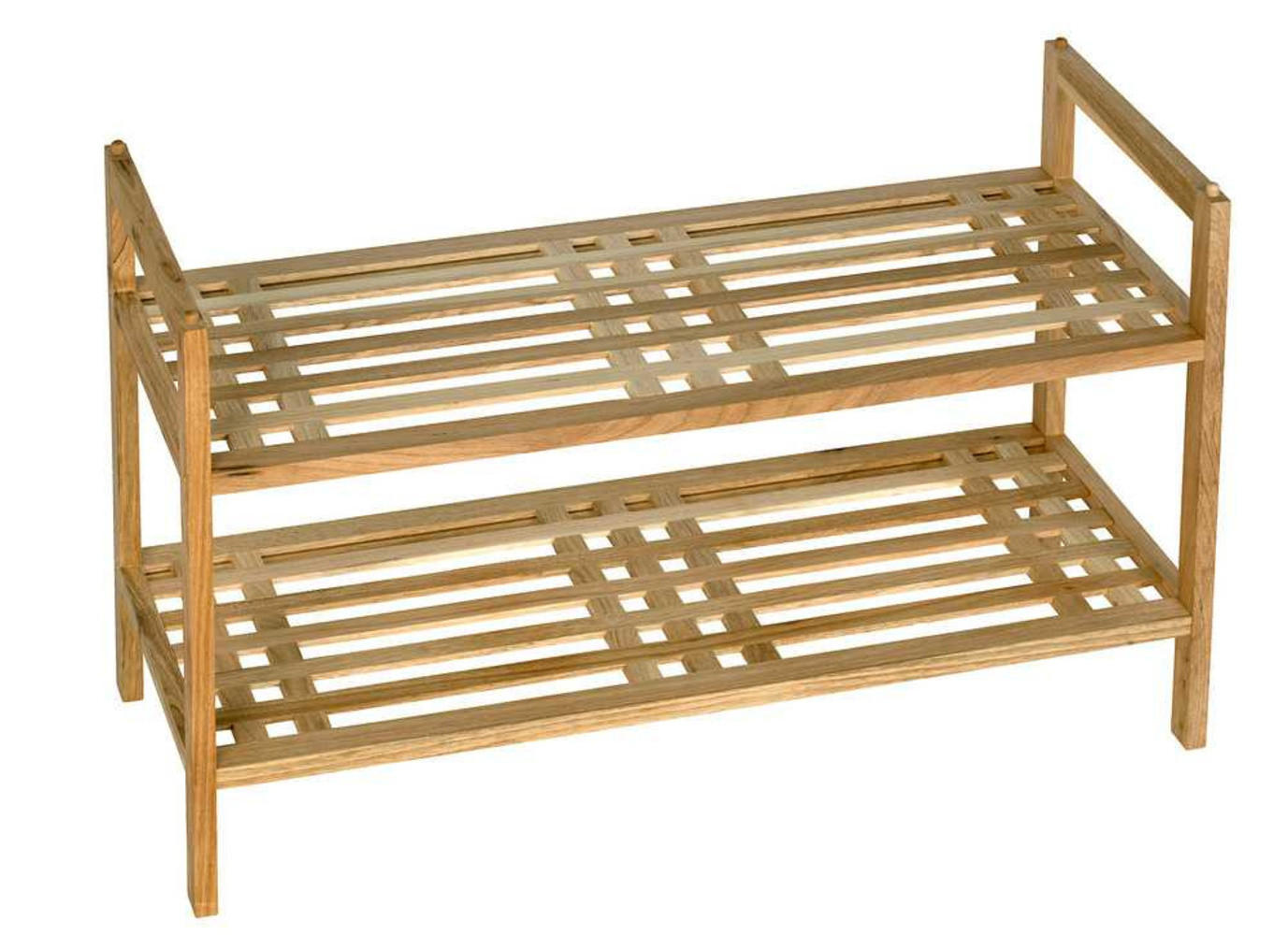 SCHUHSTÄNDER Norwegen - Braun, Holz (27/41/69cm)