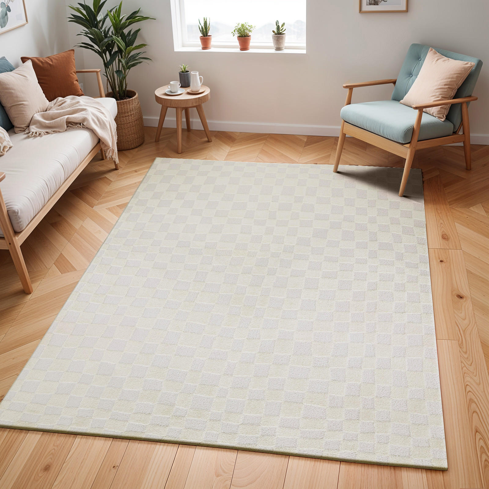 KURZFLORTEPPICH 160/213 cm Weiß - Weiß, Naturmaterialien/Textil (160/213cm) - LIVABLISS