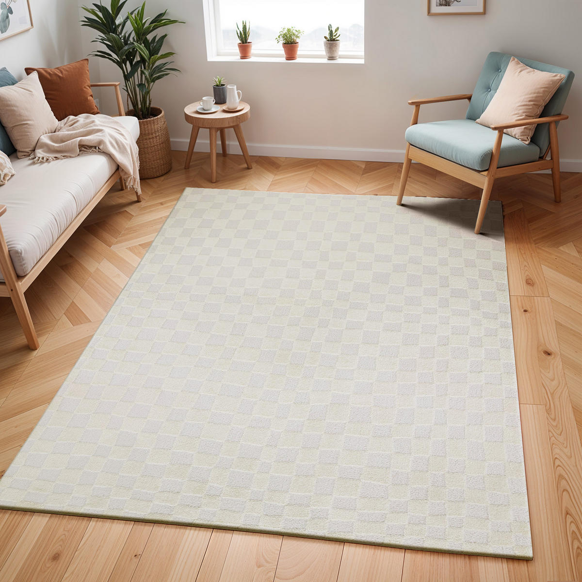 KURZFLORTEPPICH 160/213 cm Weiß - Weiß, Naturmaterialien/Textil (160/213cm) - LIVABLISS