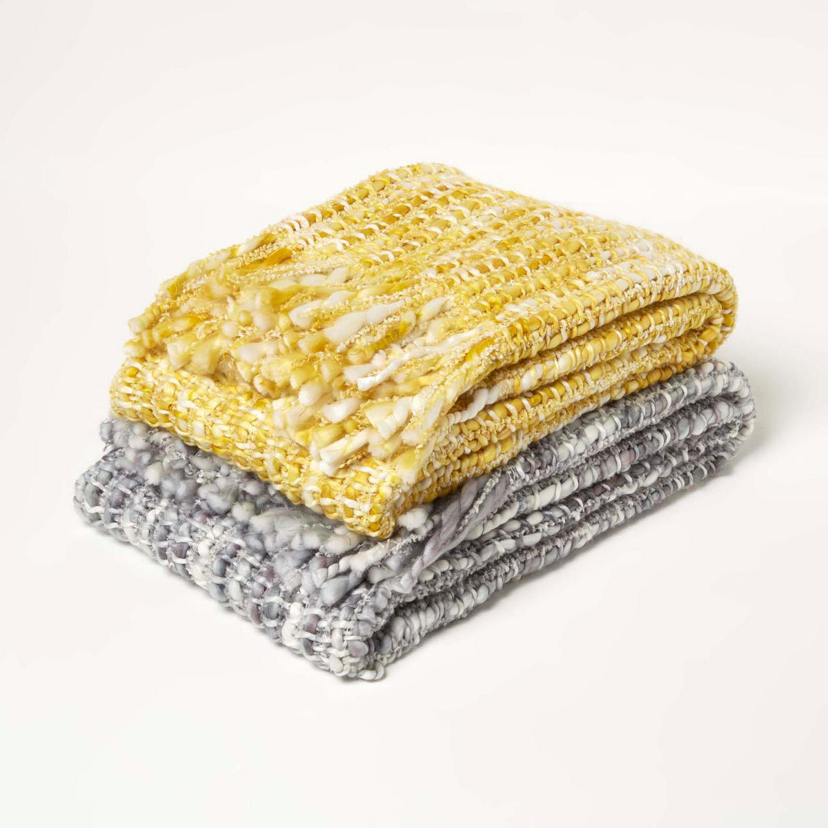 PLAID Ophelia 125/150 cm, meliert - Grau, Textil (125/150cm) - Homescapes