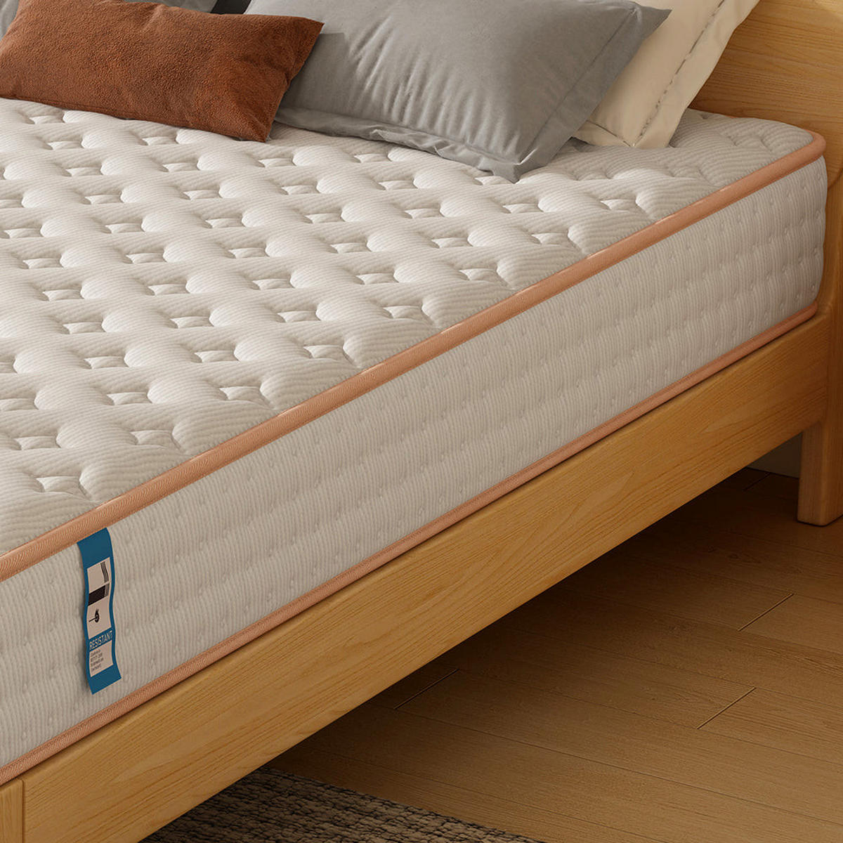 SCHAUMSTOFFMATRATZE komfortabel, 160/200 cm, Höhe ca.: 18 cm - Multicolor, Textil (160/200cm) - TEENO