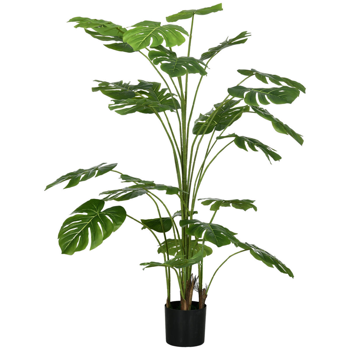 KUNSTPFLANZE DE-08563 180 cm mit Übertopf, realistischer Look Grün - Grün, Kunststoff (180cm) - ComfortXL