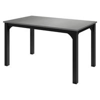 ESSTISCH Focus 140 - Schwarz/Grau, Holzwerkstoff/Metall (80/140/76cm) - MIRJAN24