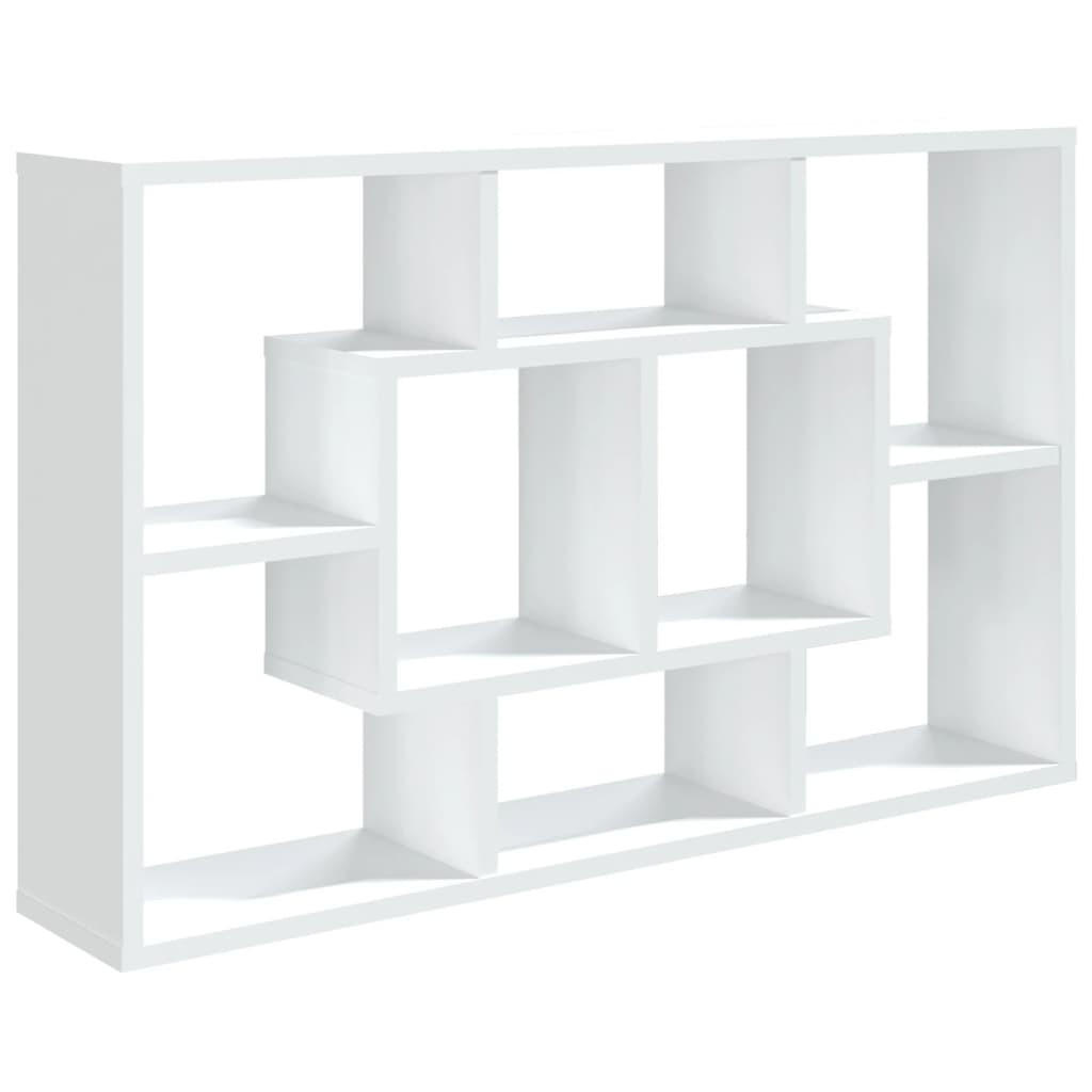 vidaXL Wandregal Weiß 85x52.5x16 cm