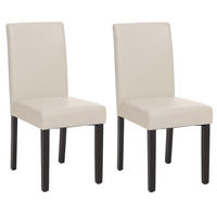 ESSZIMMERSTUHL Hochganz Reinweiß 2er-Set - Weiß Hochglanz/Weiß, Textil (43/90/56cm) - MCW