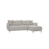ECKSOFA Chroma Beige Luxusmicrofaser - Ecru/Beige, Holz/Textil (238/170cm) - S-Style Möbel