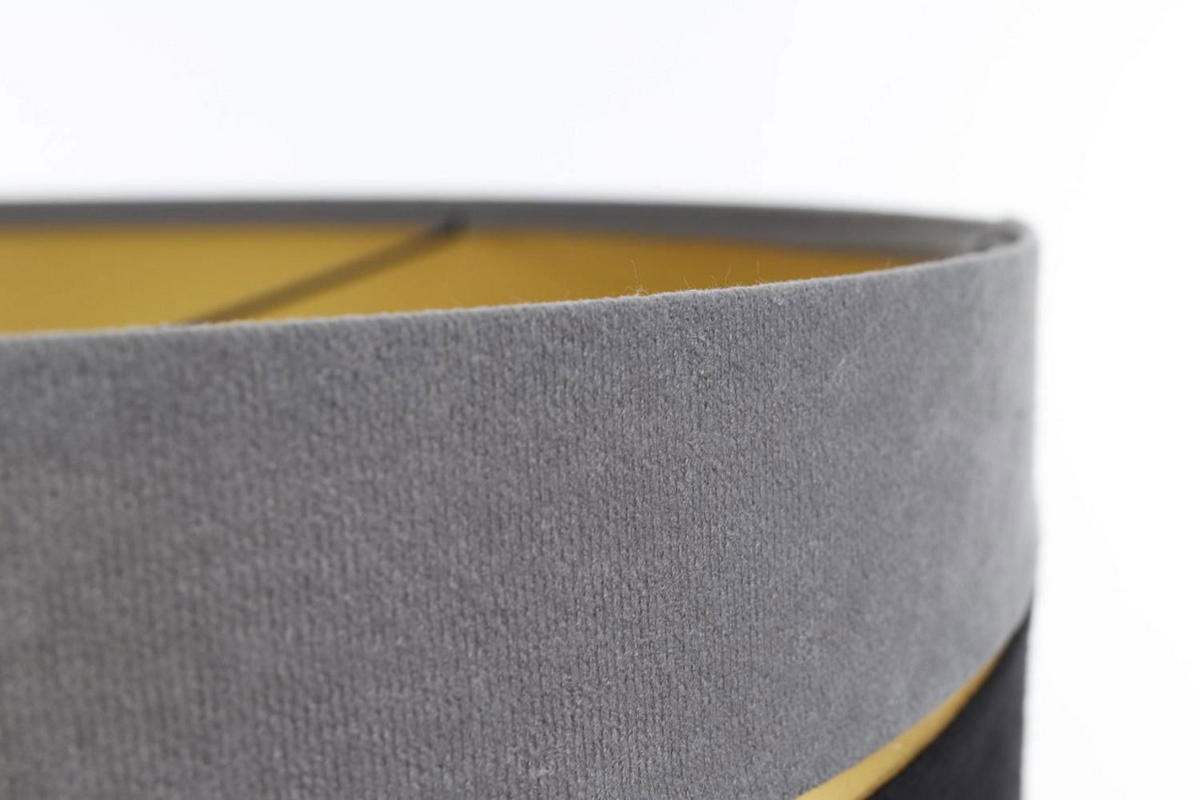 HÄNGELEUCHTE Grau 30/20 cm - Schwarz/Grau, Kunststoff (30/0.4/20cm) - ONZENO