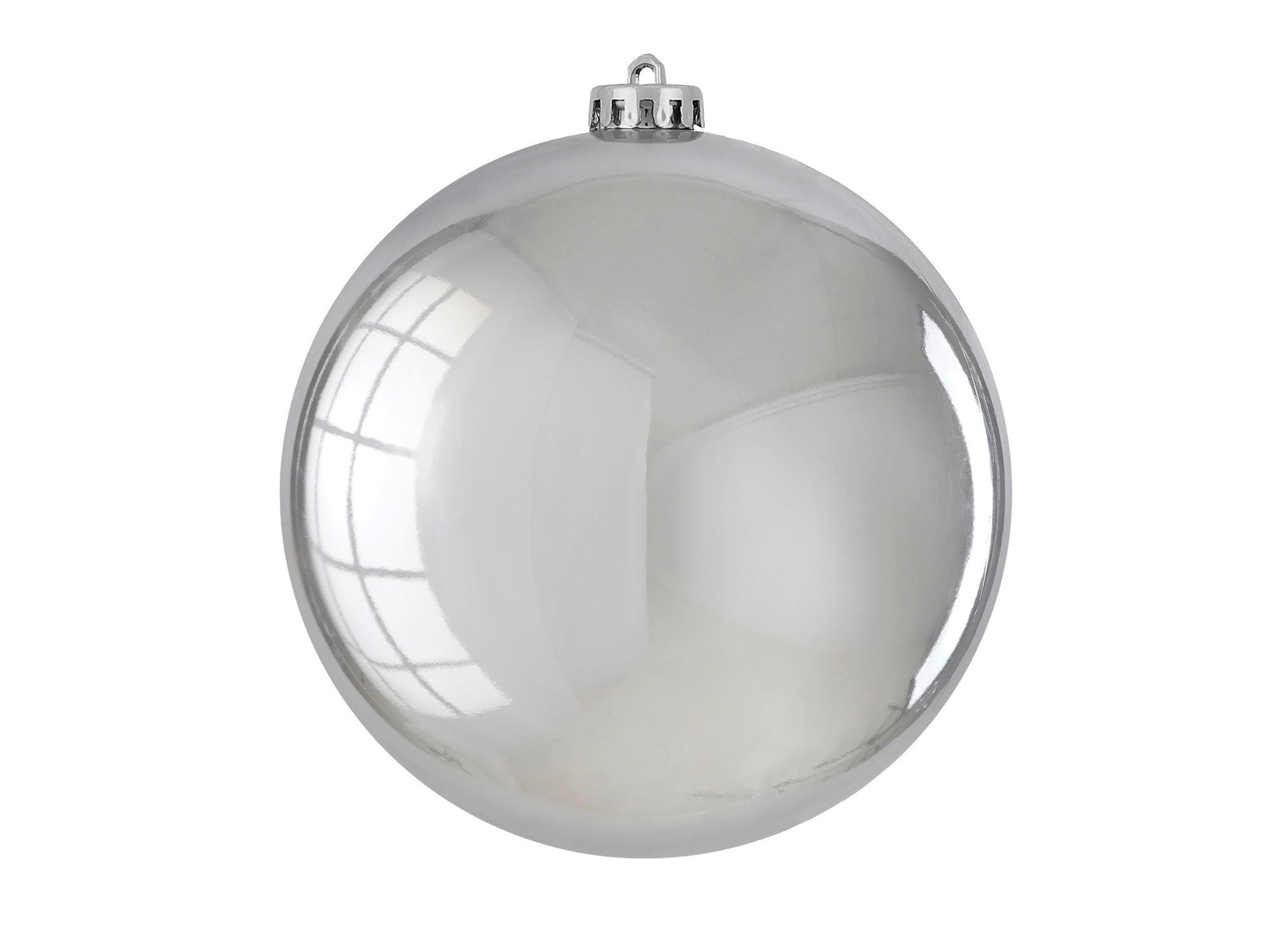 LAALU CHRISTBAUMKUGEL rund silber glänzend 15 cm - Silberfarben, Kunststoff (25/25/25cm) - LAALU