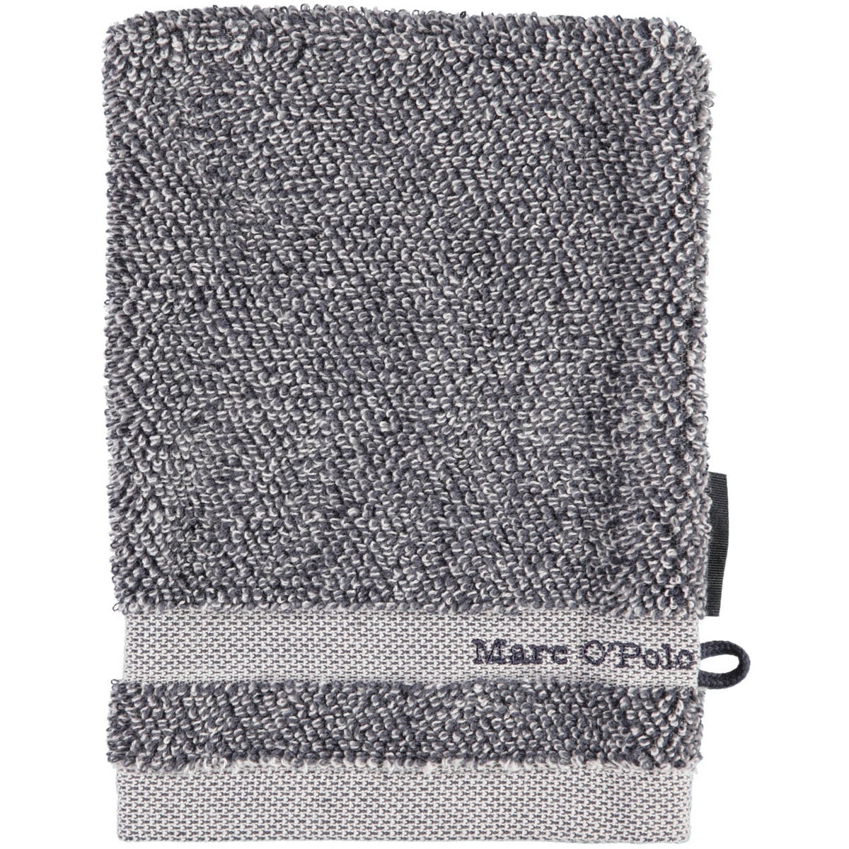 WASCHLAPPEN MELANGE MARINE-LIGHT SILVER - Blau, Textil (16/21cm) - Marc O'Polo