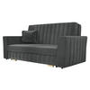 SCHLAFSOFA Viva Glam III - Graphitfarben/Naturfarben, Holz/Kunststoff (160/85/98cm) - MIRJAN24