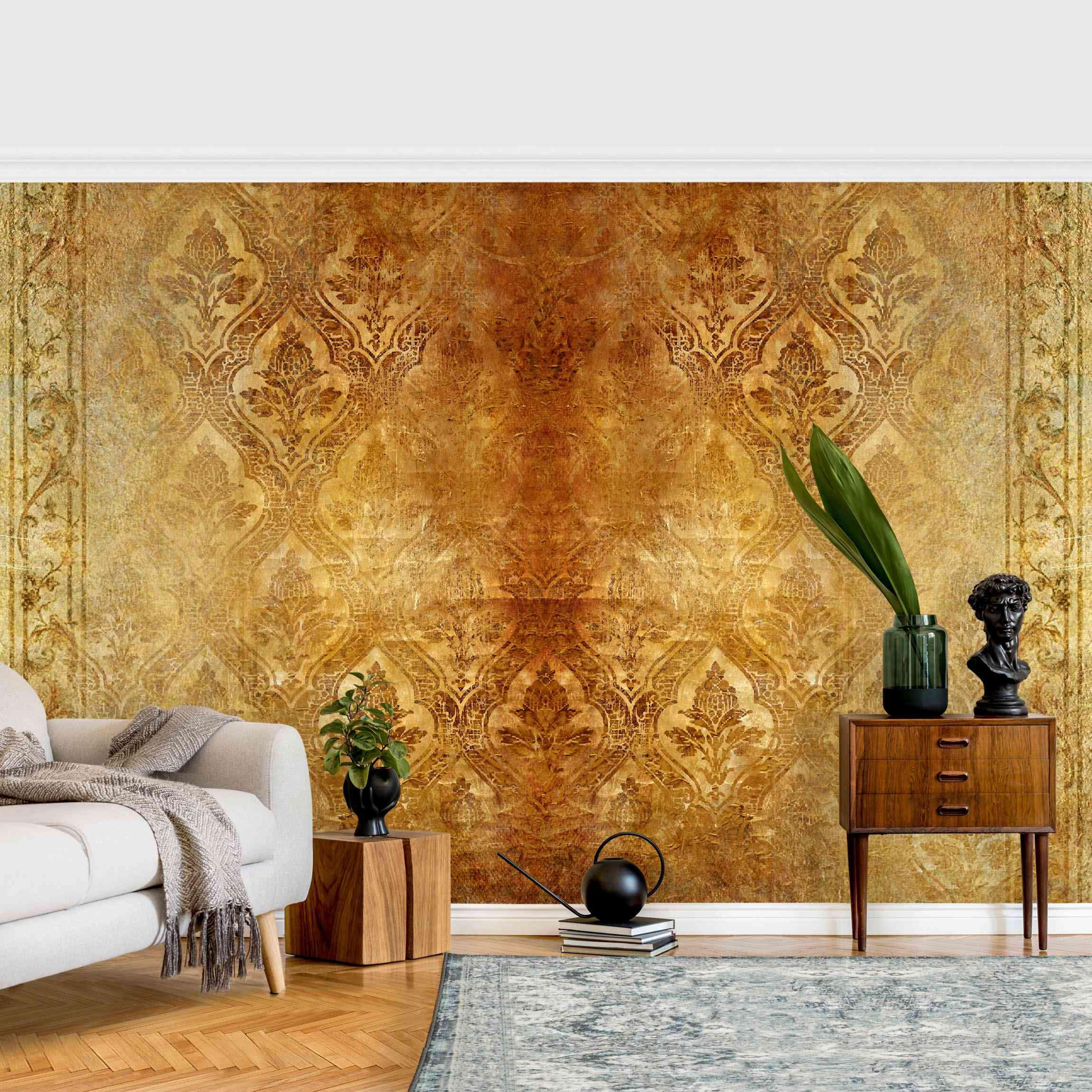 FOTOTAPETE The 7 Virtues - Faith 288/190 cm - Goldfarben, Papier (288/190cm) - Bilderwelten