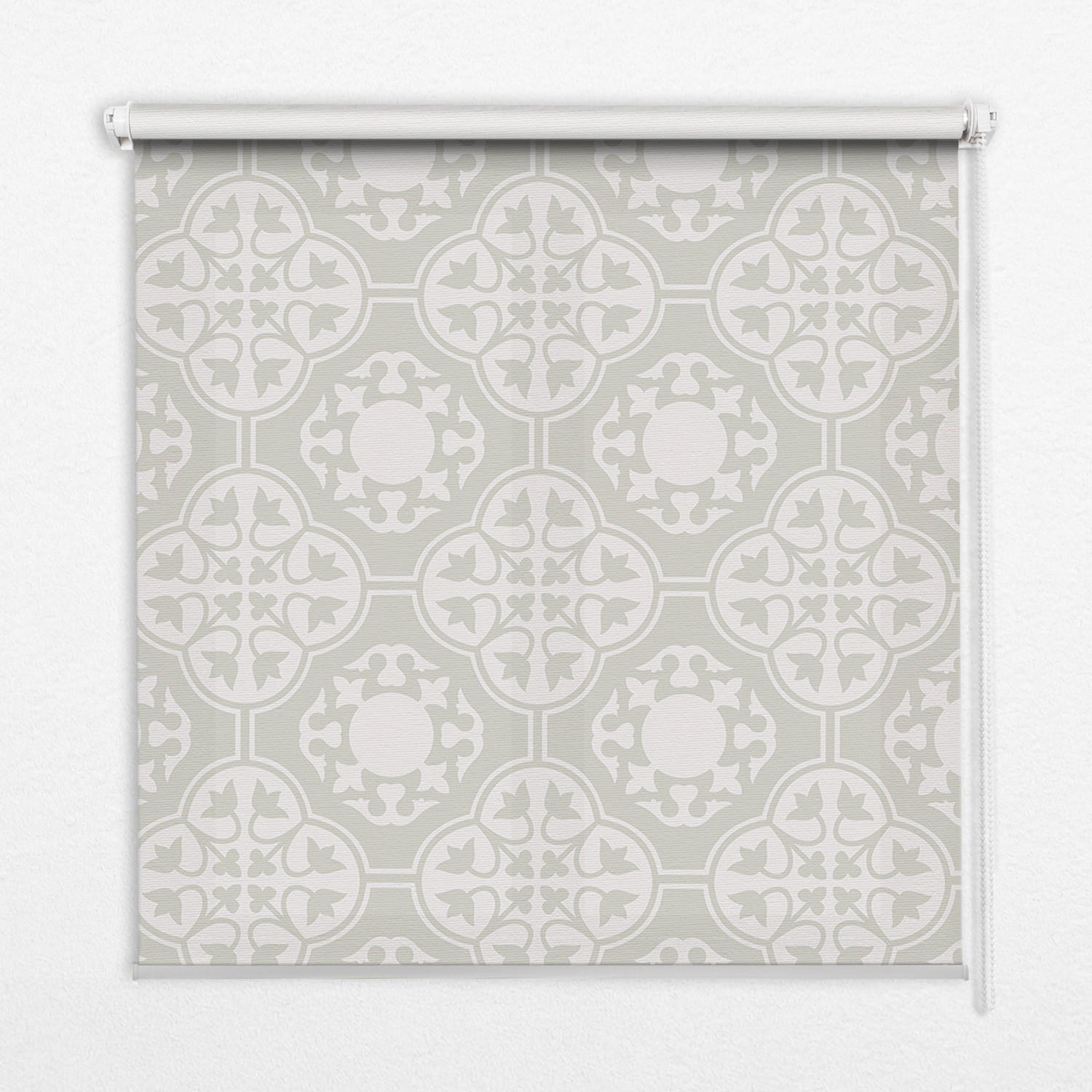 INNENROLLO - Fensterrollo - Rollo - 80x140 cm - Marokkanische Fliesen - Grau, Kunststoff (80/140/0.5cm) - TULUP