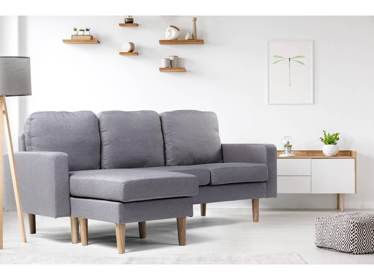 ECKSOFA gabby Grau - Grau, Textil (75/194cm) - Habitat Garten