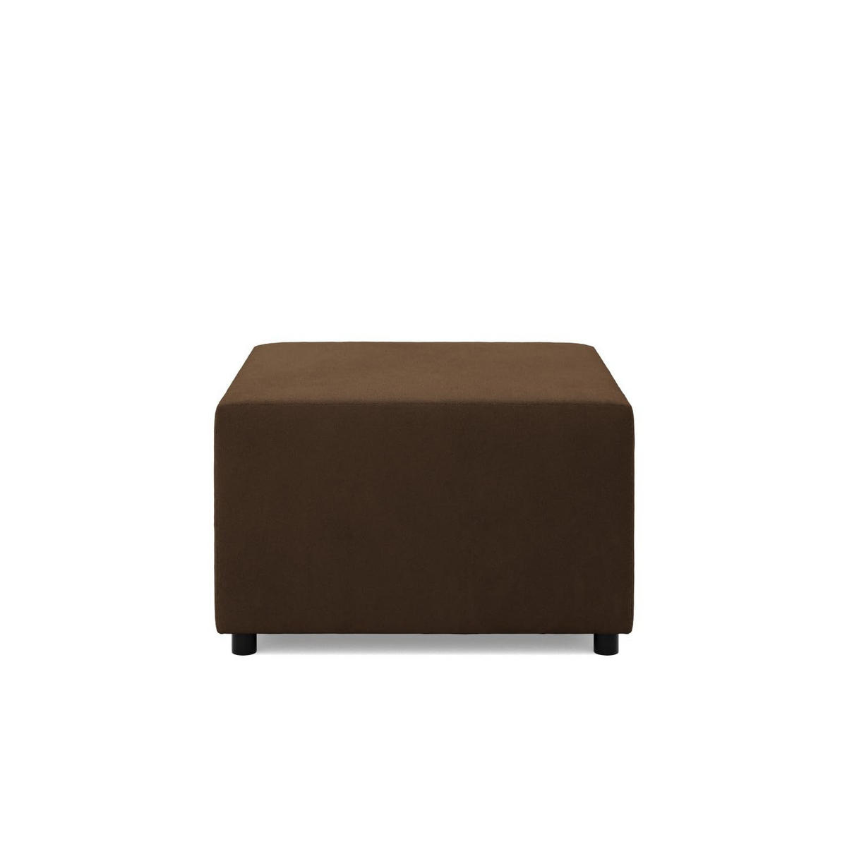 SITZPOUF 70 X 70 NEO, Dunkelbraun - Braun, Textil (71/40/71cm)