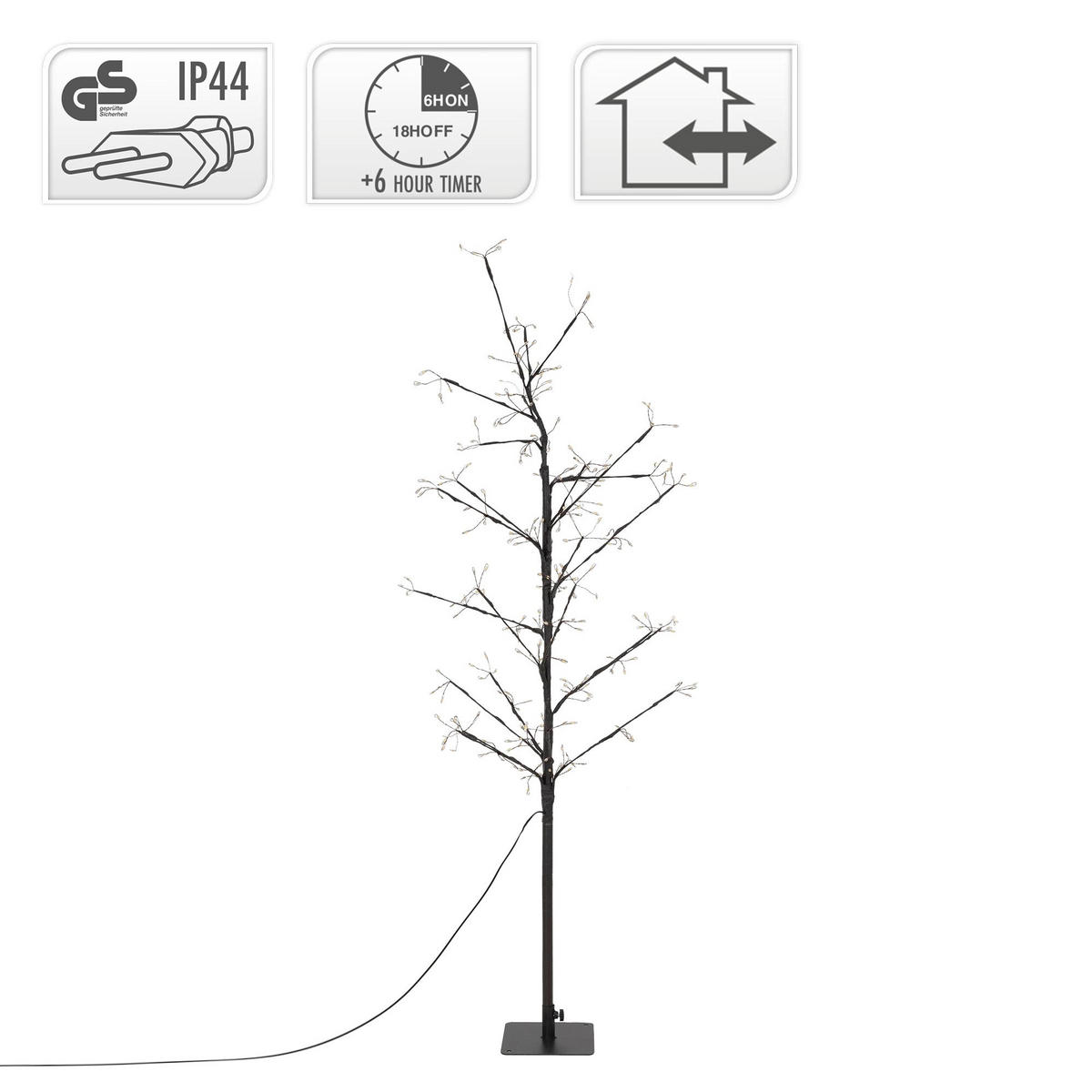 WEIHNACHT Baum - Braun, Kunststoff (45/120/45cm) - ECD-Germany