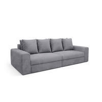 SOFA Paola 3 Sitzplätze Hellgrau - Hellgrau, Holz (272/86/120cm) - Petits-meubles