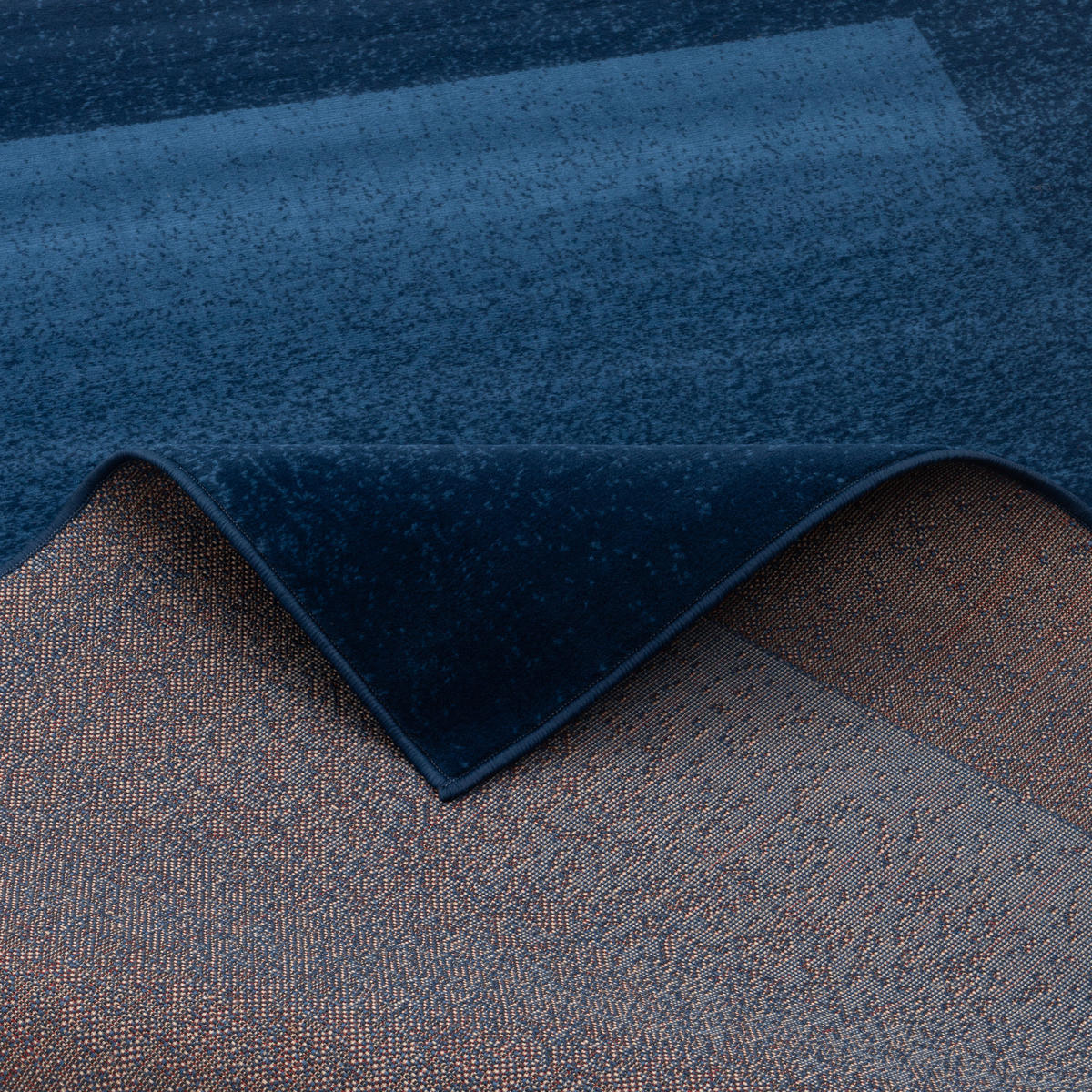 MODERN DESIGNER VELOURS TEPPICH SAMBA - Dunkelblau, Textil (80/150cm) - Pergamon