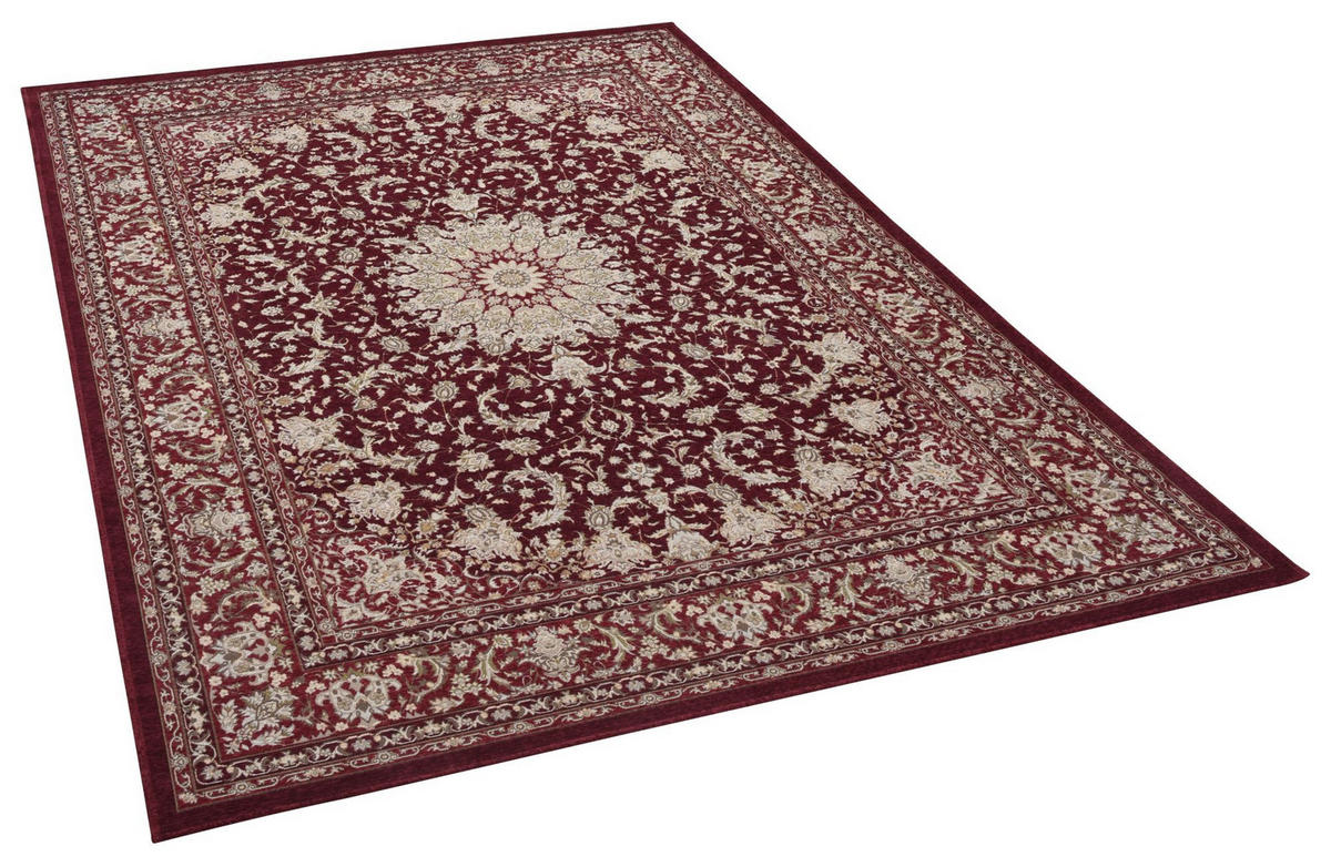 FLACHWEBTEPPICH Flomi Garden 60x90 cm - Rot, Textil (60/90cm) - THEKO
