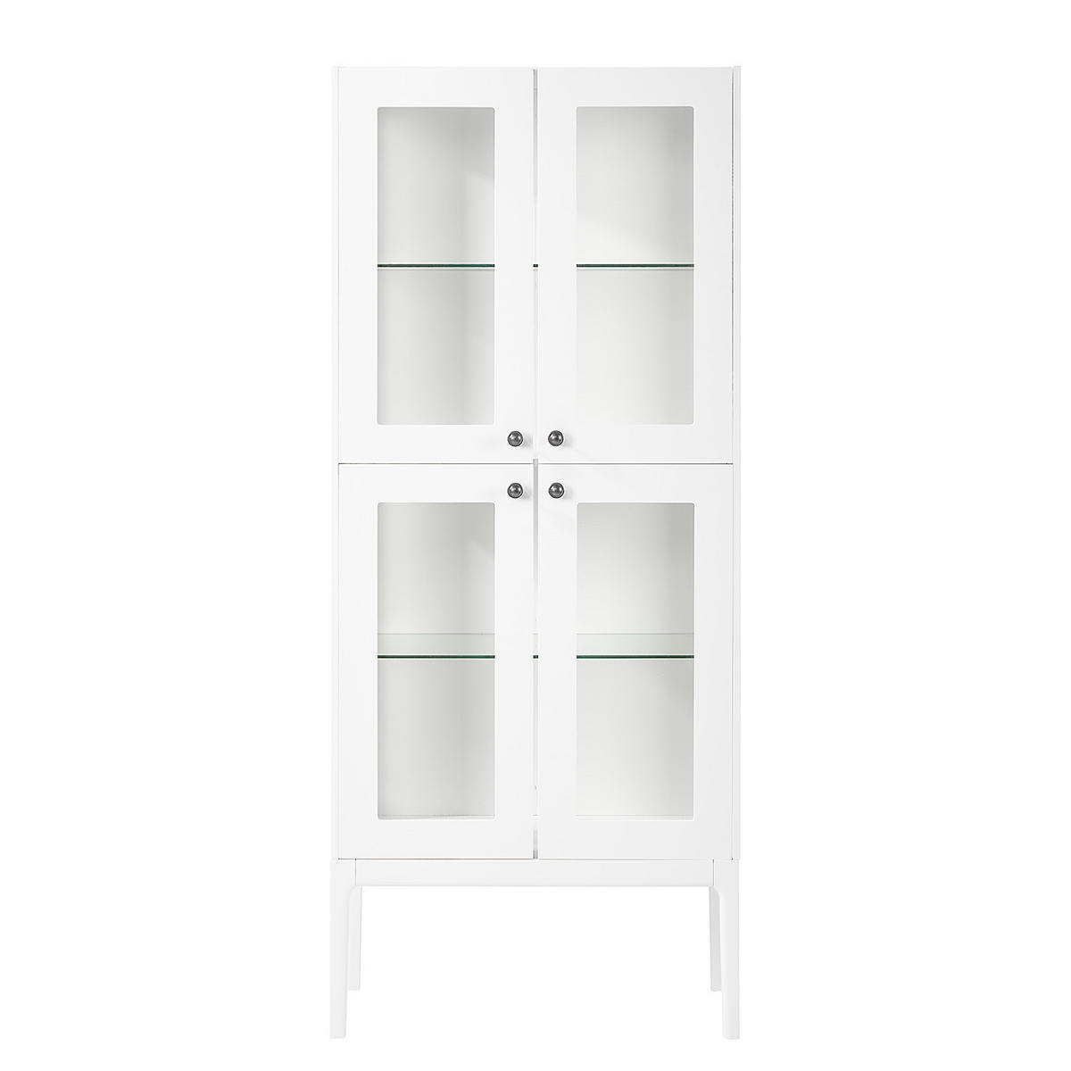 VITRINENSCHRANK - Weiß - Weiß, Holz/Holzwerkstoff (80/190/40cm) - home24