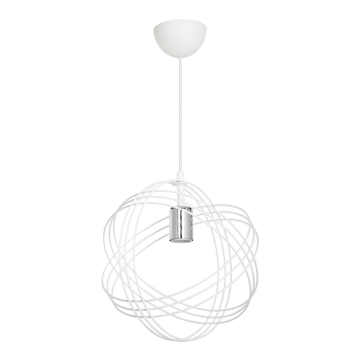 HÄNGELEUCHTE Hove - Weiß, Metall (28/28/75cm) - lux.pro