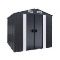 METALL-GARTENHAUS boston Grau - Grau, Metall (206/193/200cm) - Habitat Garten